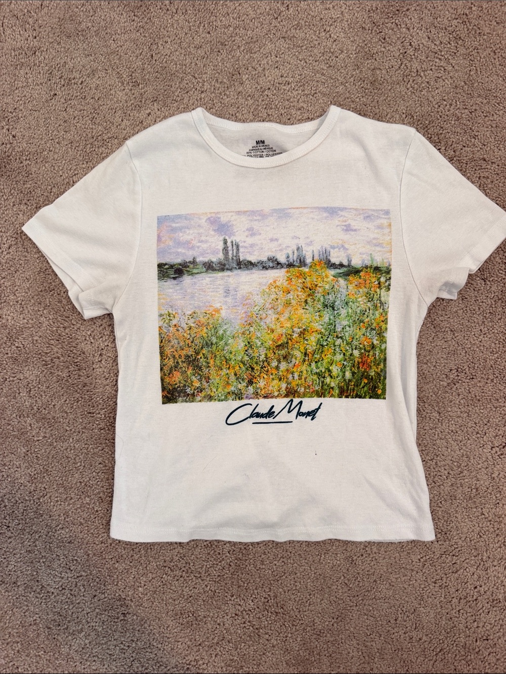 Claude Monet White Art Print T-Shirt